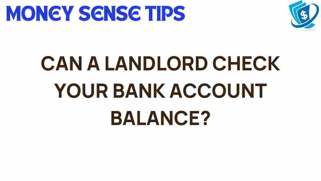 can-landlords-check-bank-account