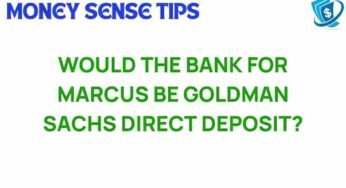 Is Goldman Sachs’ Marcus the Future of Direct Deposit Banking?
